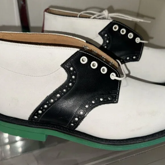 US 9.5 🔥 Heineken100 x Mark McNairy Saddle Boots Collectable Original clean box - Picture 5 of 12